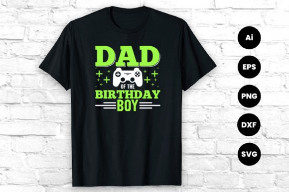 Dad Gaming T-Shirt Graphics & Designs