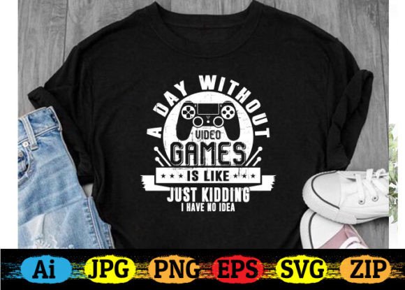Free Gaming T-shirt Design: Premium Graphics for Freebies