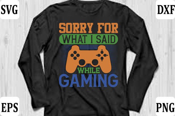 Gaming Gamer T-shirt Design Graphics & T-Shirt Designs