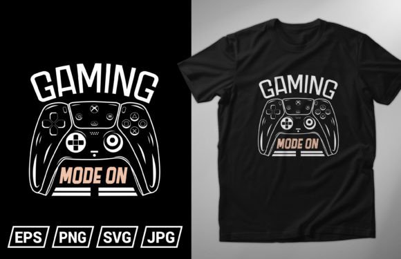 Gaming Mode On Graphics & T-Shirt Designs