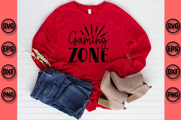 Gaming Zone SVG Craft for T-Shirt Graphics