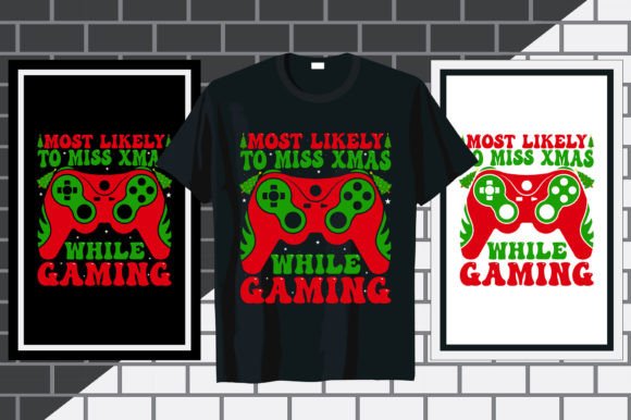 Miss Xmas Gaming: Graphics for T-Shirt Designs